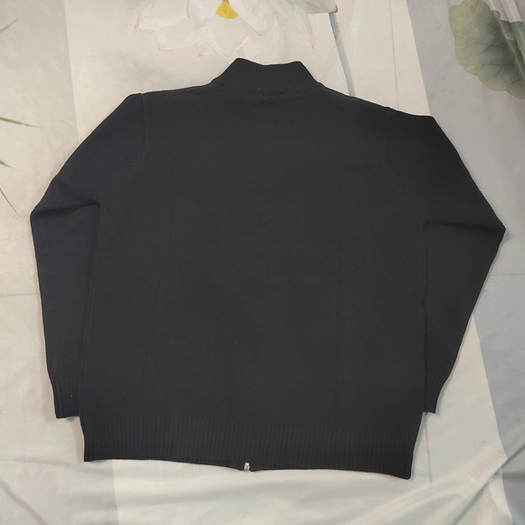 Prada Logo Intarsia-Knit Zip-Up Cardigan - Picture 4 of 7